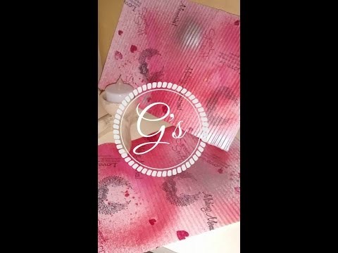 DIY design and make your own back ground designer paper!  Tutorial