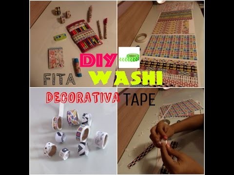 DIY fita decorativa WASHI TAPE !