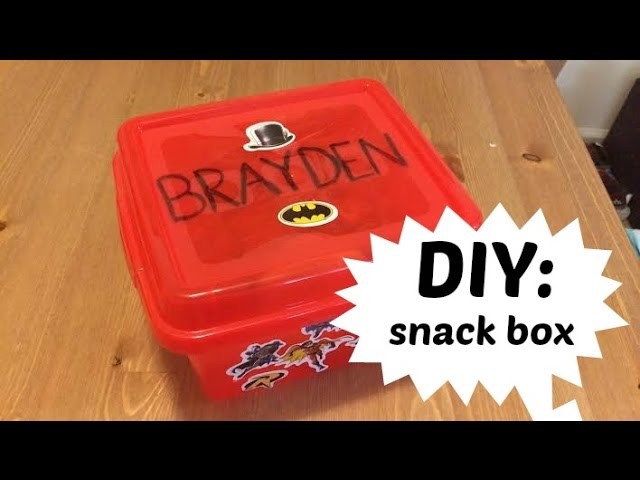 DIY: Fridge Snack Box