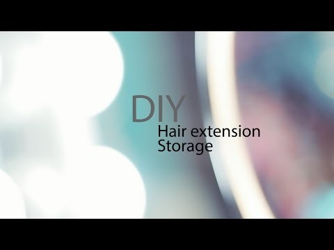 DIY Hair extension storage.travel