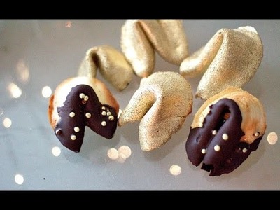 DIY New Years GOLD Fortune Cookies!