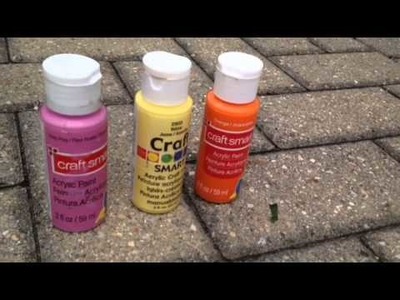 DIY splattered paint water gun canvas