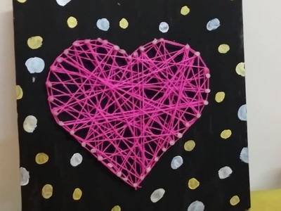 DIY String Art (Without Nails)-----Room Decorations