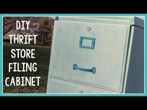 DIY Thrift Store Filing Cabinet