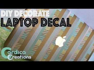 DIY Washi Tape Laptop Decal
