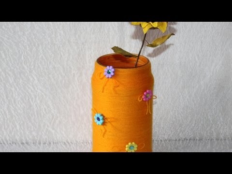 Make a Summer Vase from a Glass Jar - DIY Home - Guidecentral