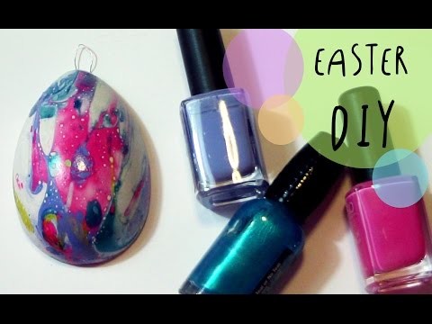 Nail Polish Water Marble EASTER EGGS decorations - DIY by ART Tv