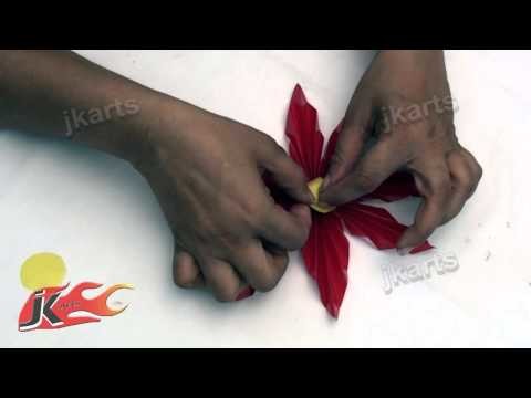 122 How to make Easy Paper Flower - JK Arts