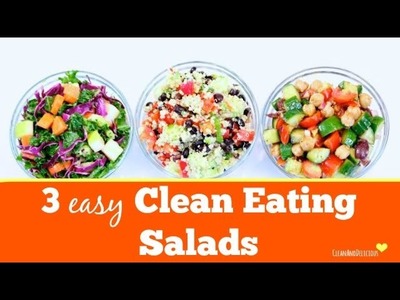 3 Simple Salads | #CleanAndGreenWithDani