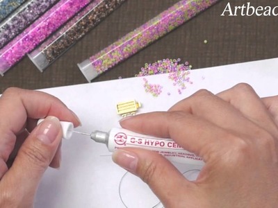 Artbeads MiniVid - Filling a Delica Seed Bead Clasp