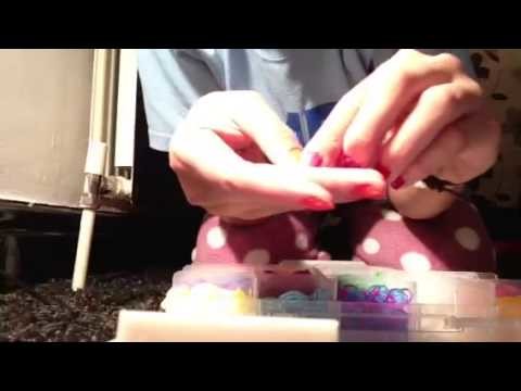 ASMR rainbow loom organiser- crinkly paper, rapping, tappin