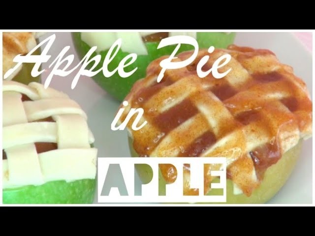 DIY Apple Pie Baked Inside Apples *Holiday Treats*