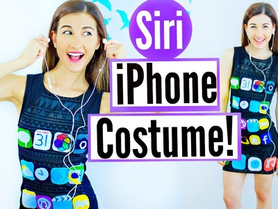 DIY Siri iPhone Halloween Costume Idea! | Last Minute Halloween Costume Idea For Teenagers!