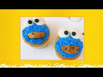 Easy Recipe : How to make Cookie Monster Cupcake Decoration - DIY Projects