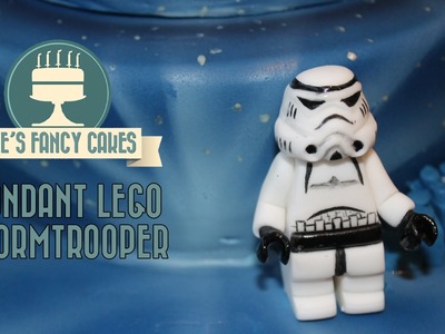 Fondant lego Stormtrooper Star Wars birthday cake topper