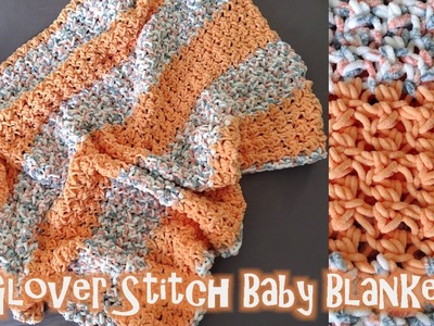 Glover Stitch Baby Blanket - Left Handed Crochet Tutorial