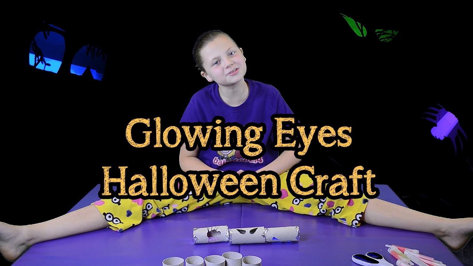 Glowing Eyes Halloween Craft | Bethany G Spooky Series