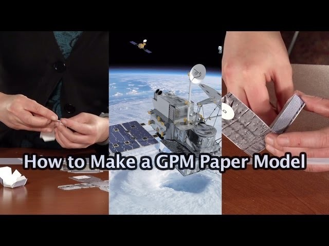 GPM Core Observatory: Paper Model How-To