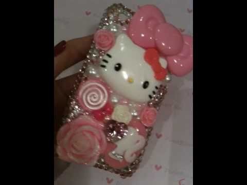 Hello Kitty Swarovski Bling Crystal Deco iPhone Case 3g.3gs