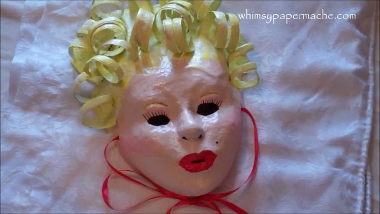 How 2 Make a Marilyn Monroe Inspired Mask