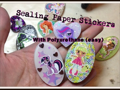 How I Seal paper stickers for resin