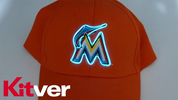 How to Add EL wire Lights to the Logo on ANY Hat! Kitver Tutorial