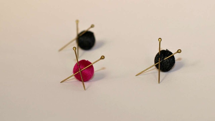 How To Create Mini Knitting Earrings - DIY Style Tutorial - Guidecentral