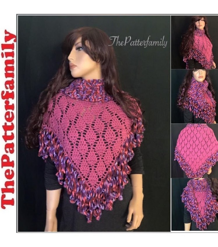 How to Crochet a Triangle Shawl Pattern #26│by ThePatterfamily