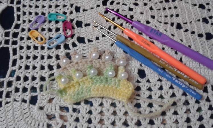 How to crochet edges with beads Pico. lesson. for beginners