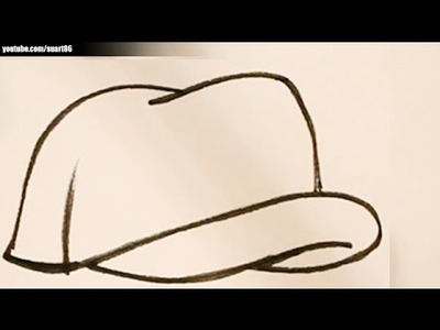 How to draw a baseball hat