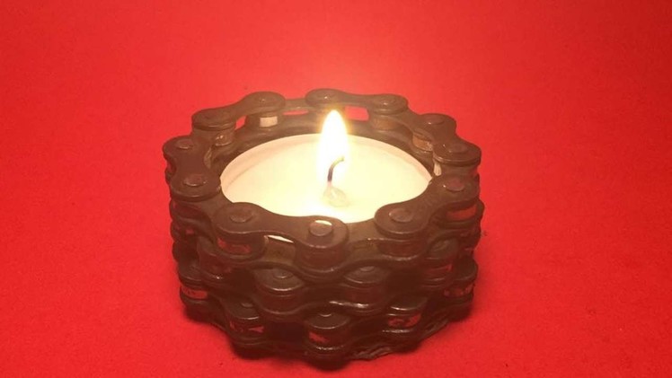 How To Make A Cool Bicycle Chain Candle Holder - DIY Home Tutorial - Guidecentral