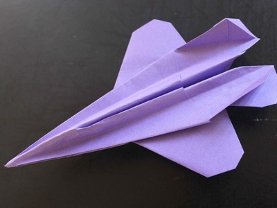 How to make a cool paper plane origami: instruction| F22