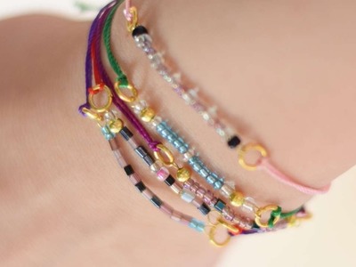 How To Make A Dainty Beads And Yarns Layer Bracelet - DIY Style Tutorial - Guidecentral