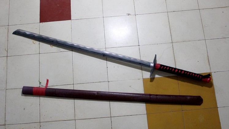 How to make a katana (Japanese sword) with A4 printer paper (Henry Phạm)