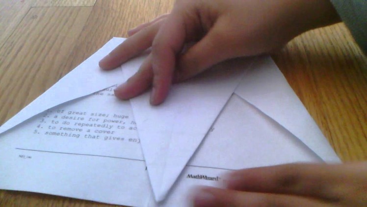 How to make a Paper Airplane: Strike Eagle