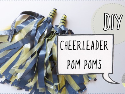 How to make cheerleader pom poms. Arts and crafts for kids