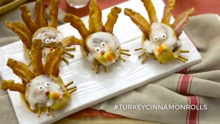 How To Make Cinnamon Roll Turkeys