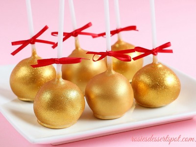 How To Make Gold Cake Pops