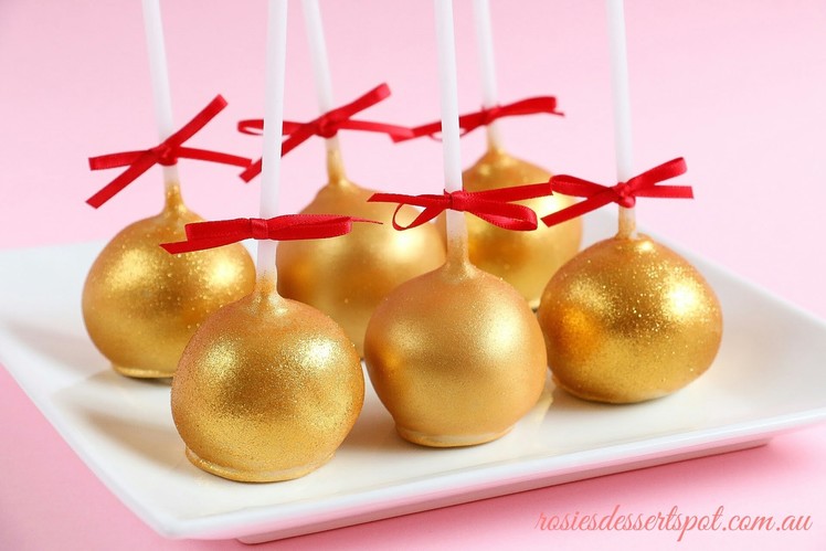 How To Make Gold Cake Pops