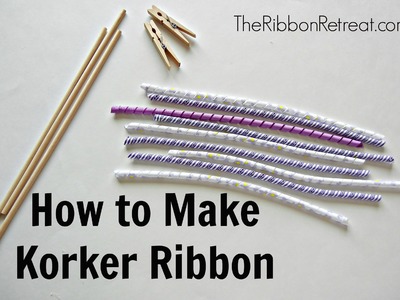 How to Make Korker Ribbon - TheRibbonRetreat.com