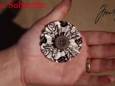 How to make mini paper rosettes from Tim Holtz Dies