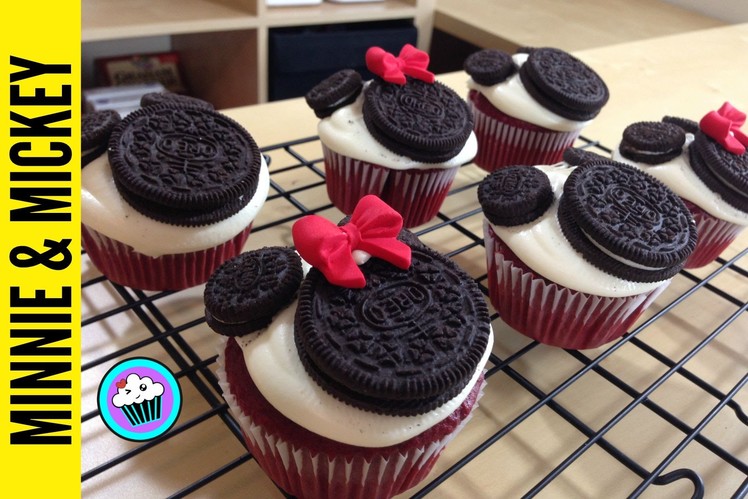 How to make Minnie and Mickey Mouse Cupcakes - Pinch of Luck