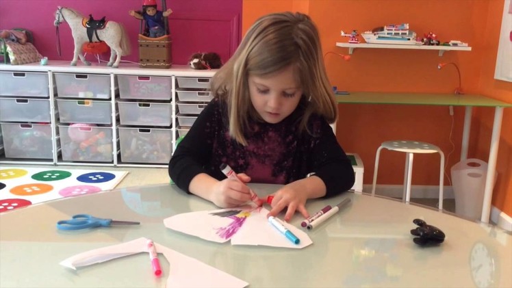 How to Make Paper Valentines. Simple by 5 year old girl.  Really good.