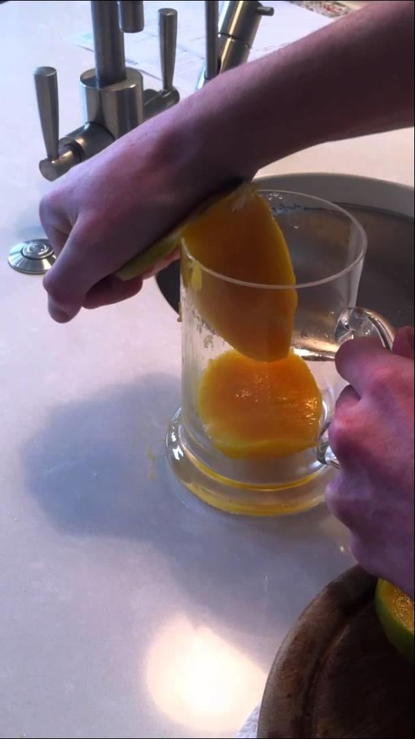 How to peel a mango.
