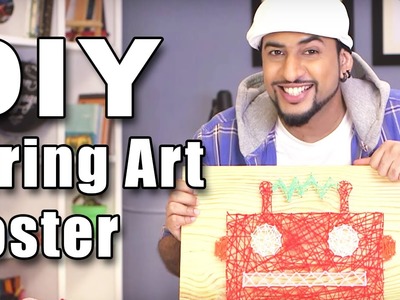 Mad Stuff With Rob - How To Make A String Art Poster | DIY Art & Crafts
