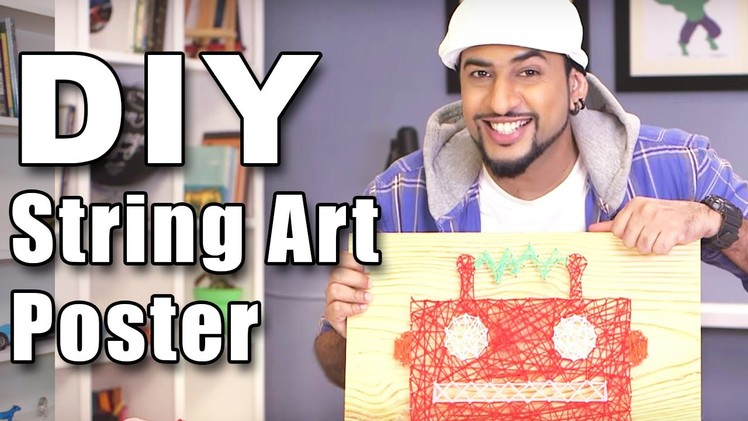 Mad Stuff With Rob - How To Make A String Art Poster | DIY Art & Crafts