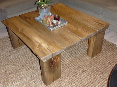 Make Coffee Table from Reclaimed Wood