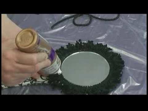 Making Hand Mirrors : Applying Trim Around a Hand Mirror