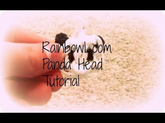 Panda head charm tutorial