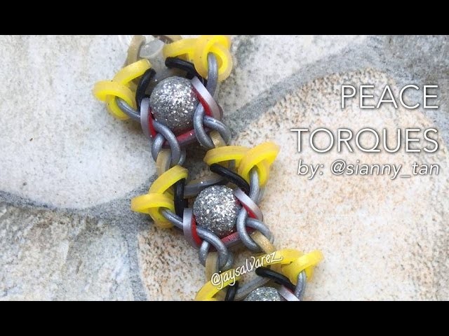 PEACE TORQUES Hook Only bracelet tutorial